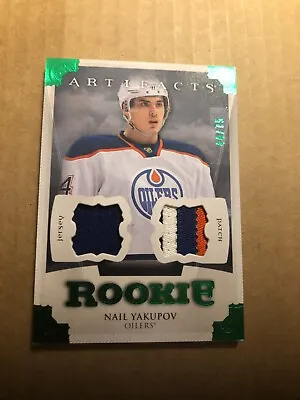 2013-14 Artifacts Jerseys Patch Emerald #181 Nail Yakupov 44/75 • $47.34