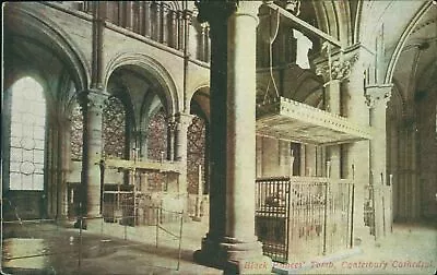£4 • Buy Canterbury Cathedral Black Princes Tomb Pre 1918 JG Charlton Local Publisher
