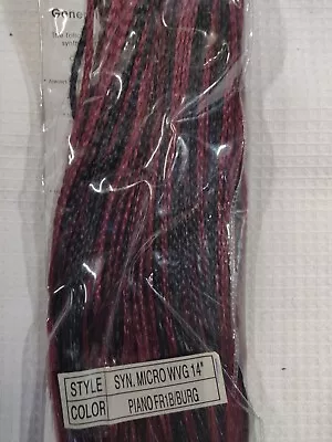 Micro Braid Wvg Hair Extensions Red/Black  • $20