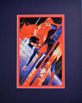 MAN Of STEEL / SUPERMAN Professionally Matted PRINT Mondo Martin Ansin Art • $29.99