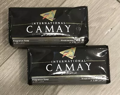 VTG CAMAY INTERNATIONAL FRAGRANCE SOAP BARS~125 Grams Lot Of 2 NOS Free Ship! • £22.39