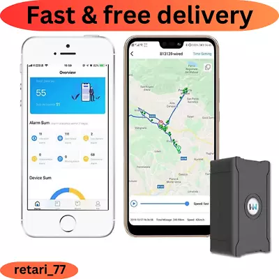 WANWAYTECH 4G GPS Tracker Locator Real-time Tracking Device Include SIM Card F • $26.89