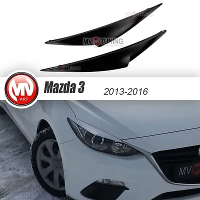 Front Eyelids Halogen Headlights Covers For Mazda 3 / Axela 2013-2016 • $24.90