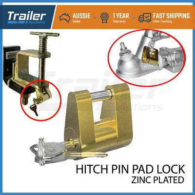 $22.95 • Buy Treg Hitch Pin Lock Trigg & Snap On Latch Type Ball Coupling Caravan Trailer 4wd