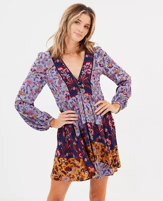 TIGERLILY 'Paradis' Patchwork Dress - Size 6-8 • $129.95