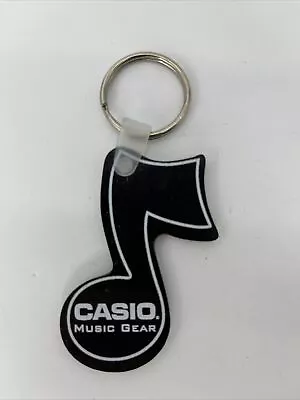 Casio Music Gear Music Note Black And White Key Chain Key Ring Vintage • $9.60