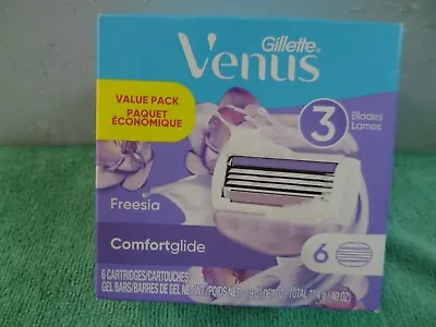 NEW Gillette Venus Comfortglide Freesia Razor Cartridges 6 Count Sealed • $14.99