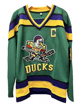 Custom Mighty Ducks Charlie Conway 96 Hockey Jersey Size Large • $35