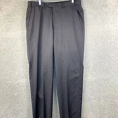 Hiltl Dibiella Dress Pants Mens 34 Gray Wool Contemporary Slacks Trousers Casual • $27.74