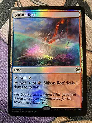 Magic The Gathering Shivan Reef FOIL Dominaria United NM • $1.99