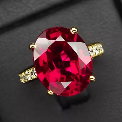 Striking Pink Rubellite Tourmaline 10.90 Ct 925 Sterling Silver Handmade Rings • $24.99