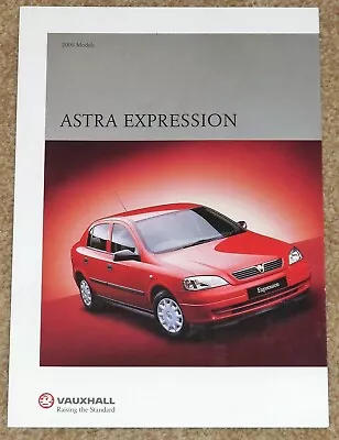 2000 VAUXHALL ASTRA Mk4 EXPRESSION 1.6i Sales Brochure - Near Mint Condition • $4.92