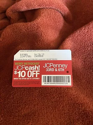 METROCARD JC Penny • $10.99