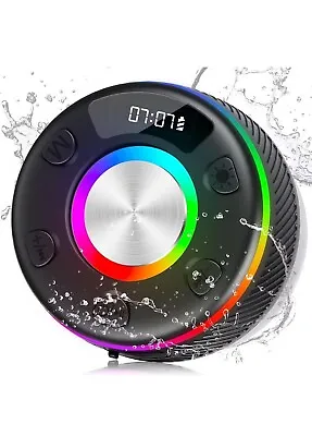 IPX7 Bluetooth Portable Wireless Waterproof Speaker Stereo Strong Bass With RGB • £24.95