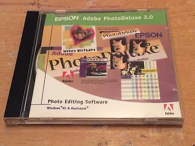 EPSON Adobe PhotoDeluxe 2.0 Photo Editing Software Windows 98 & Macintosh • £10