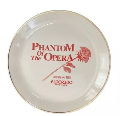 Phantom Of The Opera Collectors Plate Eldorado Hotel 1995 Golden Dollar Club • $124.90