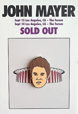 ⚡RARE⚡ PINTRILL X CHASE 2019 TOUR JOHN MAYER PIN *BRAND NEW* LIMITED EDITION 🎵 • $135