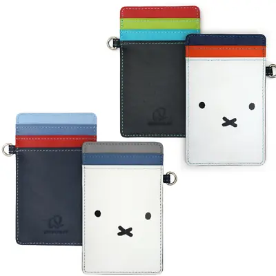Miffy Mywalit Face Credit Card Holder Leather 7x11cm 2.8x4.3  Kawaii Limited JPN • $61.90