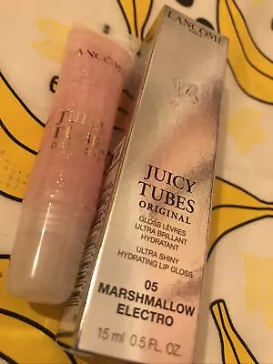 🎁❤️Lancome Juicy Tubes Lip Gloss 95 Marshmallow Electro Pink Extra Shine New • £31.99