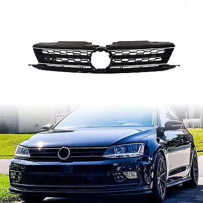 For 2015-2018 VW MK6 Jetta GLI Front Grille W/ Chrome Trim Mesh Honeycomb • $47.63