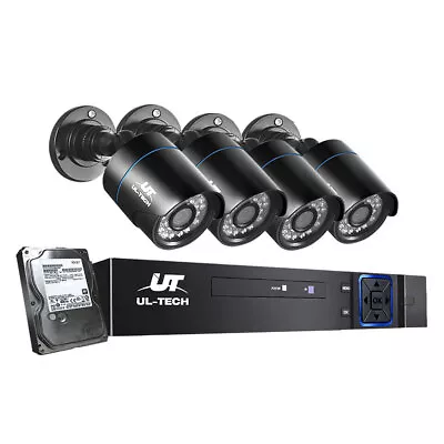 UL-tech CCTV Camera Home Security System 8CH DVR 1080P HD With 1TB Hard Drive • $226.95