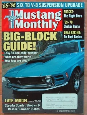 Mustang Monthly 2000 July - Fr500 Gt350-145 Twister • $8.99