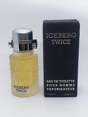 £11.49 • Buy ICEBERG TWICE POUR HOMME 75ML EDT EAU DE SPRAY Toilette FOR HIM