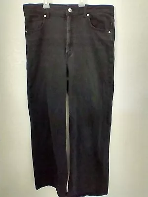 DIVIDED By H&M Flared Leg High Rise Black Denim Jeans Women's Sz 12 #29 • $11