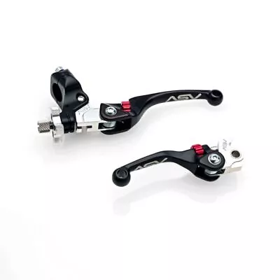 ASV Black F4 Quad Clutch + Brake Lever Pair Pack For Yamaha YFZ450 2007-2019 • $200