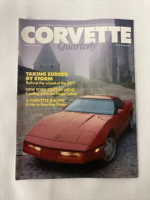 Summer 1989 Corvette Quarterly Bowling Green ZR1 Europe 1986-1988 Convertible • $9.99