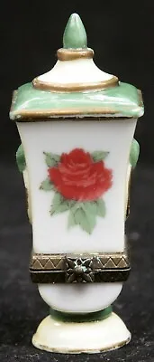 Vintage PHB Midwest Of Cannon Falls Vase Urn Trinket Box Rose Love & Beauty Old • $6.99