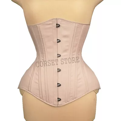 £24.99 • Buy Heavy Duty Double Steel Boned Waist Training Cotton Underbust Corset M92