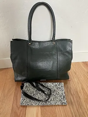 Rebecca Minkoff Large MAB Tote Dark Green Genuine Leather • $65