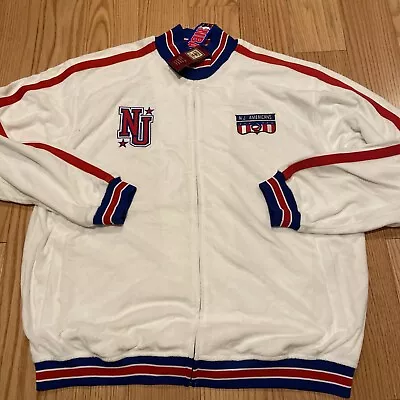 Reebok NBA Hardwood Classics ABA New Jersey Americans Track Jacket Sz XL Rare • $125