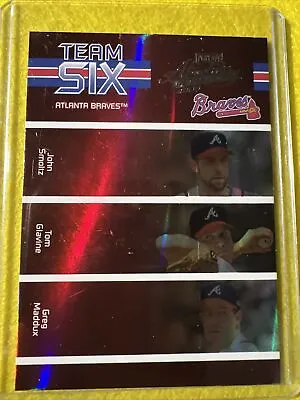 2005 Playoff Absolute Memorabilia Team Six Braves Maddux Smoltz Glavine /50 • $30
