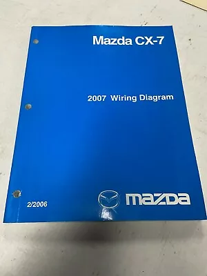 2007 Mazda Cx-7 Wiring Diagram Service Manual Shop Repair Factory  • $59.99