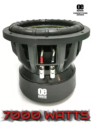 12  30cm Sub Subwoofer Bass Car Audio 7000W DUAL 4 Ohm DVC SPL SQL Competition  • £499.99