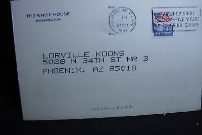 1993 Envelope Card Signed  Bill Clinton  Washington DC To Phoenix Az • $1.25