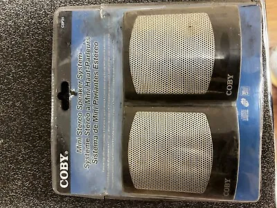 VTG Coby CS-P31 Personal Dynamic Mini Stereo Speaker System Supernamic Sound NOS • $9