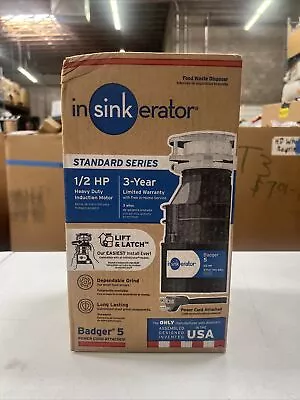 InSinkErator Badger 5 Standard Series 1/2HP Garbage Disposal NEW • $69.99