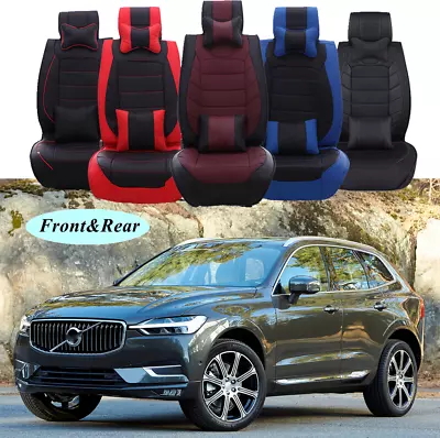 2/5-Seater Front Rear Car Seat Covers Cushion Full Set For Volvo XC60 XC40 XC90 • $99.11