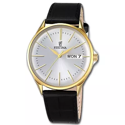 £120.47 • Buy Festina Men's Watch F6838/1 Leather Wrist Watch Days D Purchasing Black UF6838/1