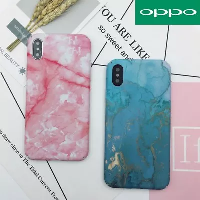 $9.99 • Buy For OPPO AX7 A3s AX5 A57 R15 R11s Plus Marble Pattern Funny Hard Back Case Cover