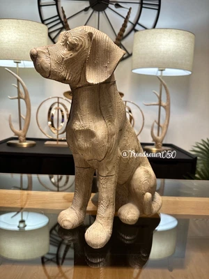 £37.99 • Buy Next Layla Labrador Large Dog Ornament Sitting Statue Animal Sculpture Home New