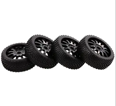 1/8 Rc Buggy Wheels Tires Set On-road Short Course For Kyosho Inferno Hpi Vorza • $29.99