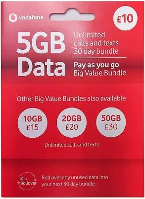 £0.99 • Buy UK Vodafone Sim Pay As You Go Fit All Voda Phone Inc Iphone - Samsung Galaxy New