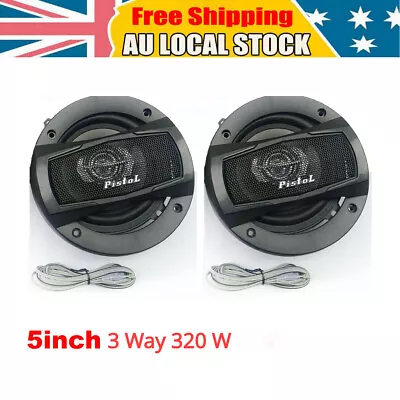 5  Inch Car Coaxial Speakers Stereo Super Bass Audio Car Subwoofer 3 Way 320W • $36.03