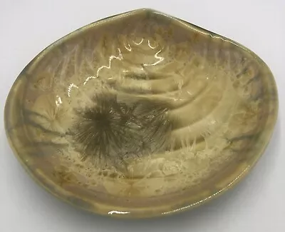 $30 • Buy Vintage Edgecomb Potters Ceramic Pottery Mid Century Deco Dish Bowl 9 3/4”x9”