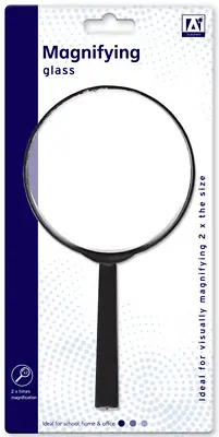 Powerful Magnifying Glass 90mm Large Magnifier Reading Glass Lens Handheld Uk • £3.45