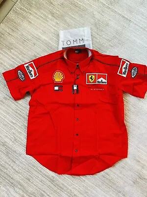 Tommy Hilfiger Ferrari Marlboro Magneti Marelli Shell Pit Crew F1 Red Shirt • $420